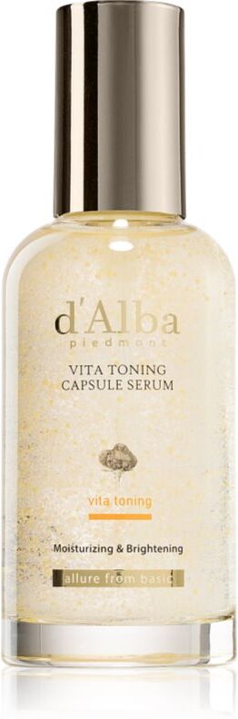 d'Alba Vita Toning Capsule Serum brightening face serum for pigment spot correction 100 ml