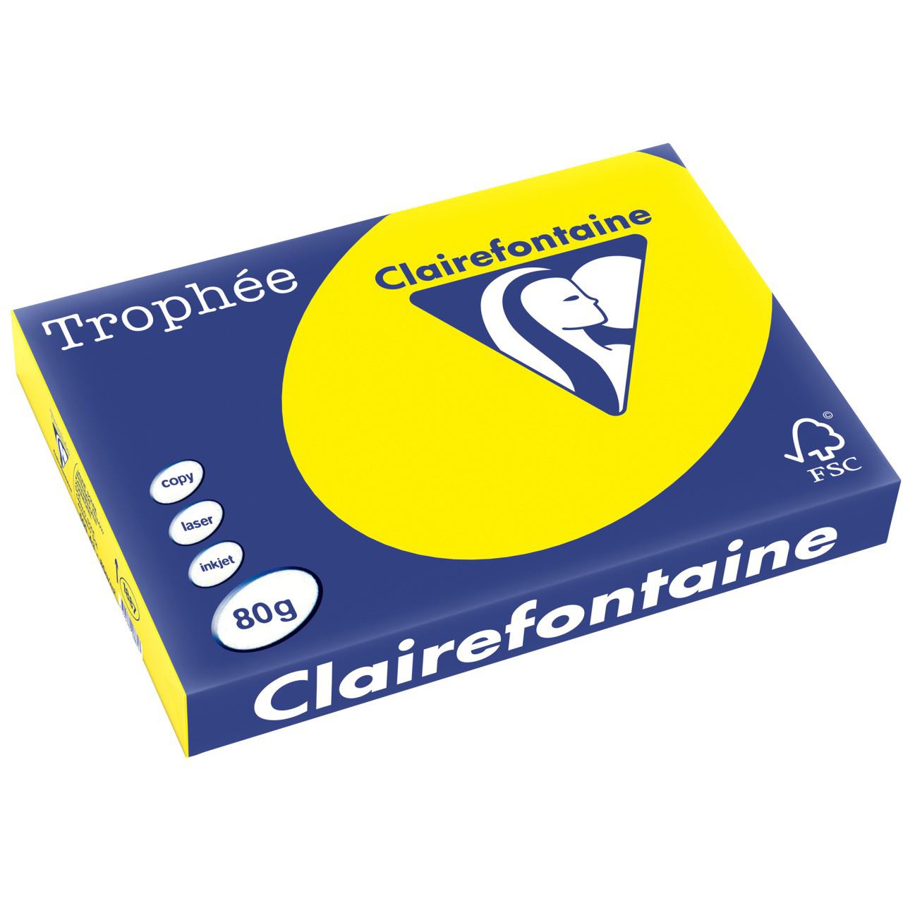 Clairalfa Multifunktionspapier Trophe, A3, kanariengelb