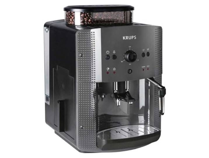 Krups Espressomaschine EA810B 1,7 l Farbe Schwarz Kaffeevollautomat freistehend integriertes Mahlwerk 1.450 W Titan