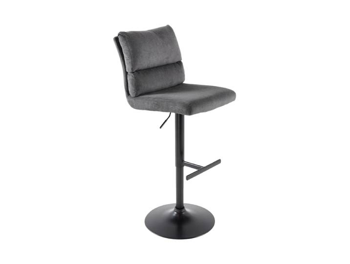 Höhenverstellbarer Design Barstuhl „Comfort“ Cord Dunkelgrau Invicta Interiors