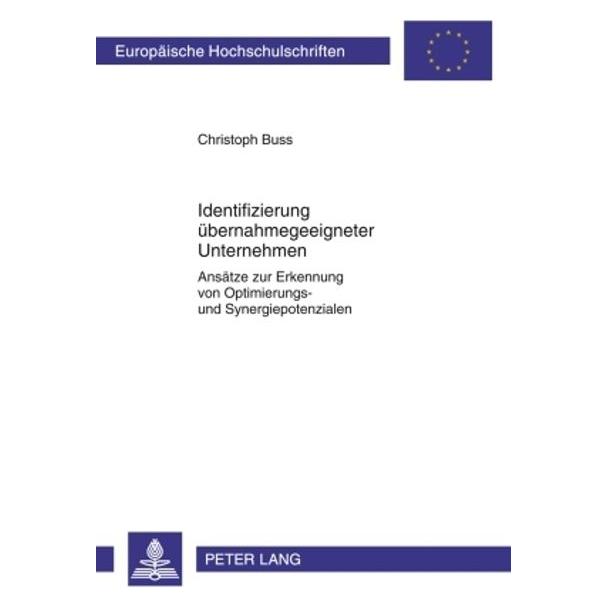 Peter Lang Identifizierung übernahmegeeigneter Unternehmen (Deutsch, Softcover, Christoph Buss) (7751713)