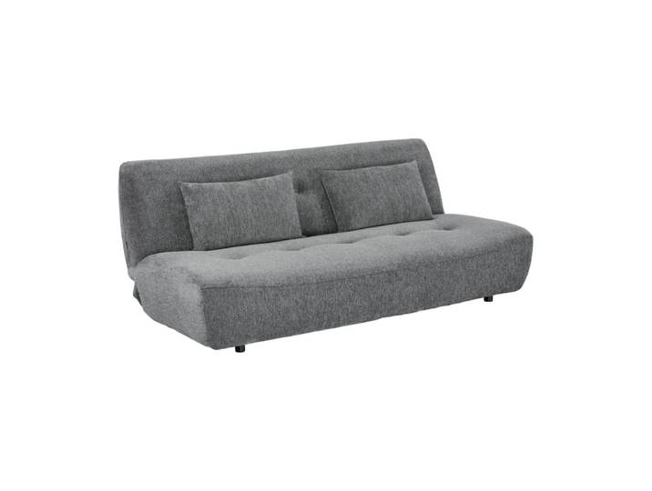 Banquette convertible tissu chenille 3 places gris
