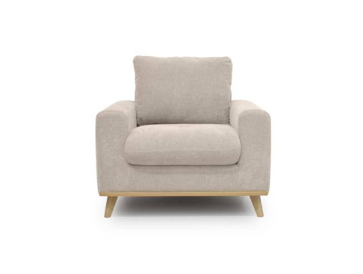 Fauteuil beige roucas