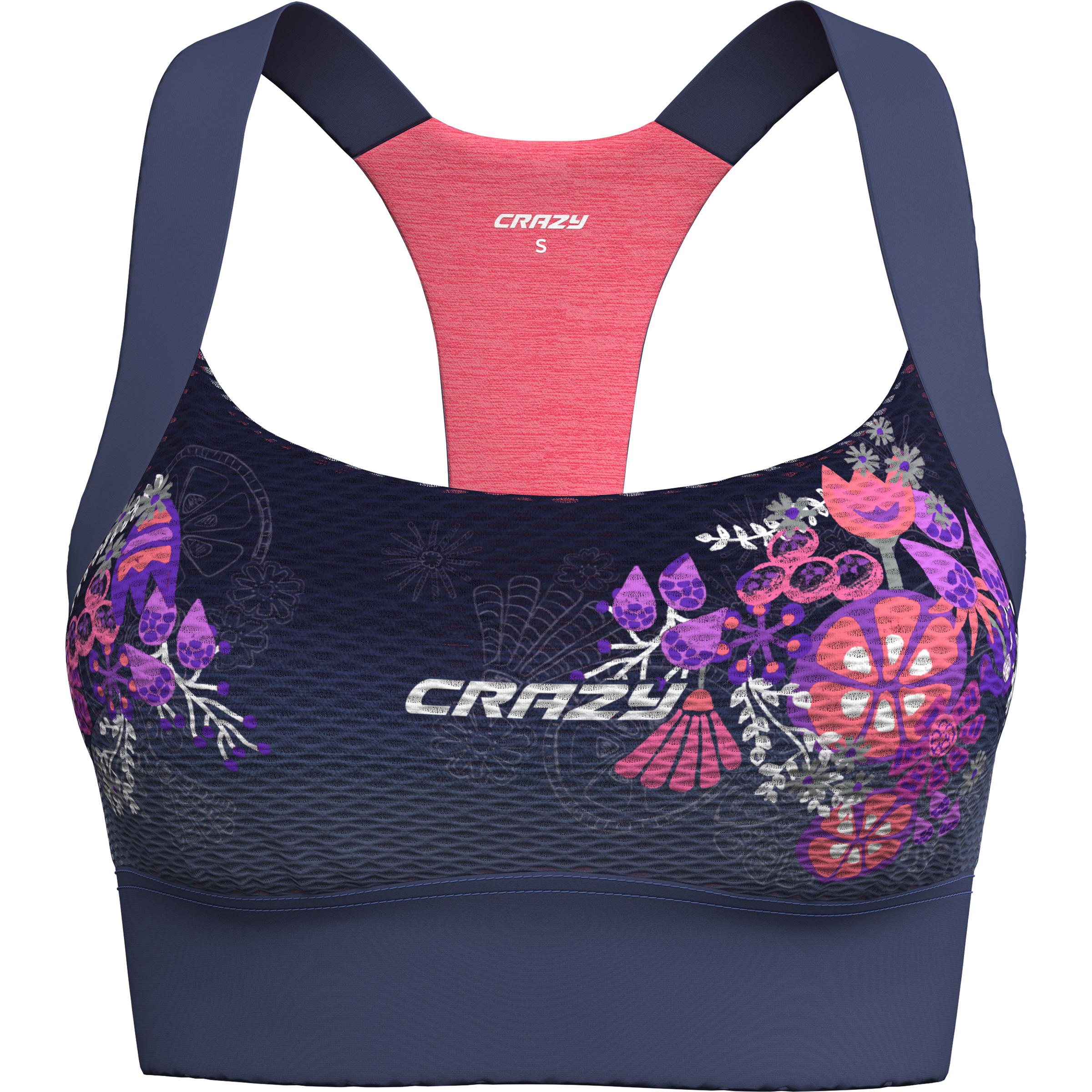 Crazy Lightning Sport BH Damen Sport-BHs blau Größe XS Elastisch