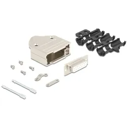 DELOCK Steckergehäuse Sub-D 15Pin aus Metall Buchse