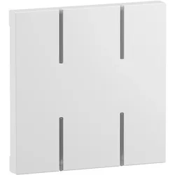 Legrand 765614 Seano 2-modulige Tastenabdeckung MyHome ohne Symbol, Farbe Ultraweiss