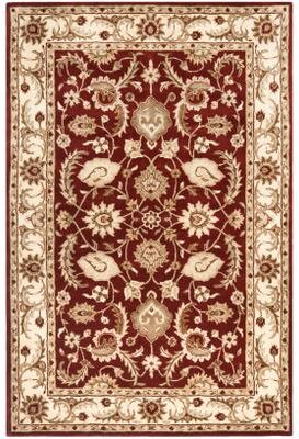 SAFAVIEH Handmade Royalty Red/ Ivory Wool Rug
