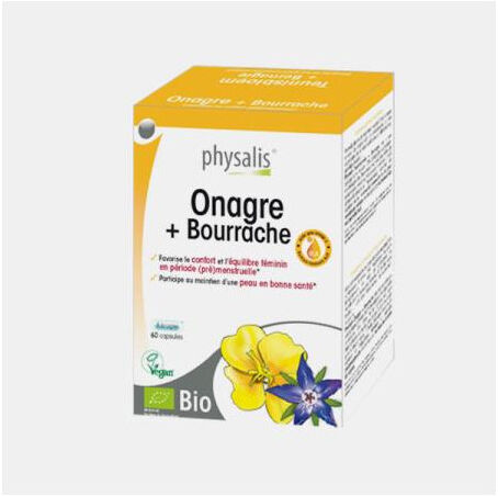 PHYSALIS ONAGRA + BORRAGEM 60 CAPSULAS