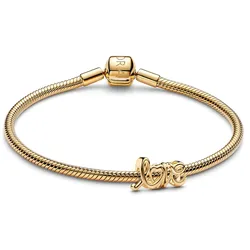 Pandora 21541 Geschenkset Damen-Armband Handgeschriebene Liebe Goldfarben, 19 cm