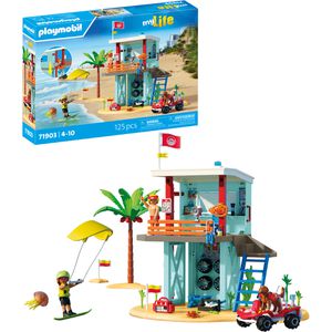 playmobil Spielset MY LIFE 71903, ab 4 Jahre, Rettungsturm mit Beach buggy, 125 Teile