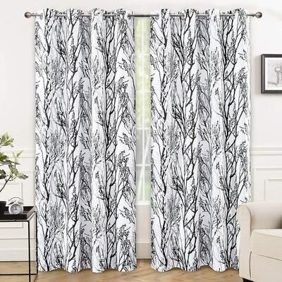 DriftAway Tree Branch Grommet Window Curtain Panel