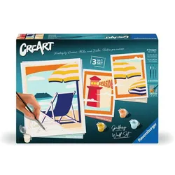 Ravensburger CreArt - Malen nach Zahlen 23901 - Gallery Wall Set - At the Beach - ab 12 Jahre