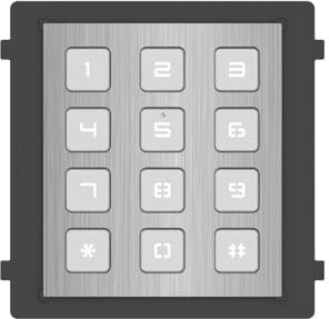 HIKVISION DS-KD-KP/S.VideoIntercom Modulo tastiera Acciaio per chiamata postazione e sblocco