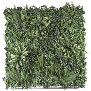 Creativ-green Kunstpflanze Premium-Blättermatte, für außen, 100 x 100 cm