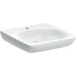 Geberit Renova Comfort Waschtisch 258557000 55x55cm, weiss, ohne Überlauf, unterfahrbar