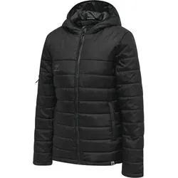 hummel Hmlnorth Quilted Hood Jacke - Damen - black/asphalt - XS