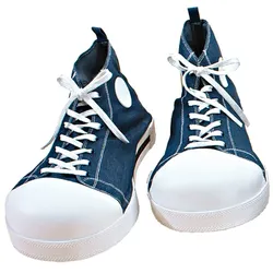 Riesen-Clownschuhe "Sneaker", jeansblau
