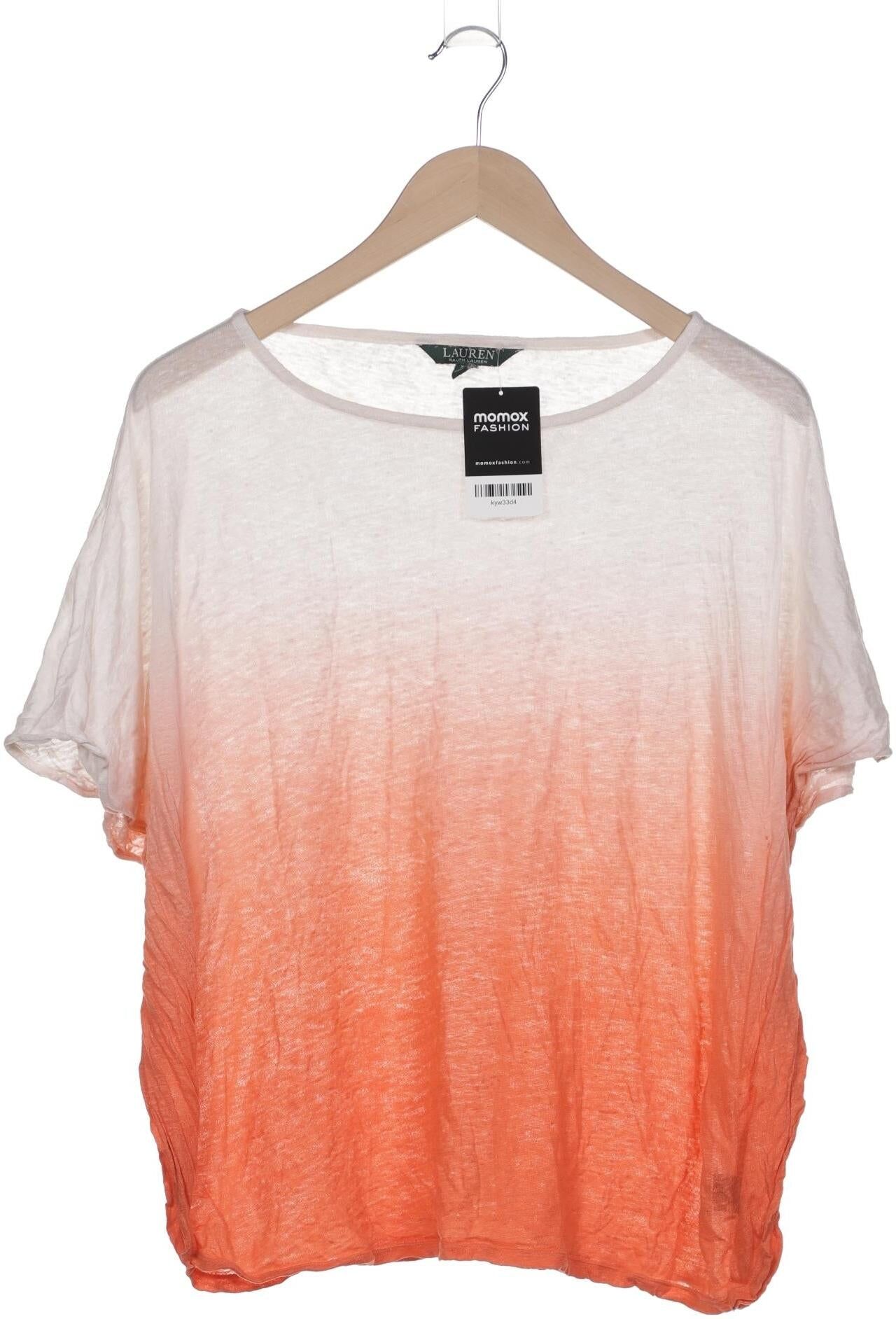 Lauren Ralph Lauren Damen T-Shirt, Orange, Gr. Xxs, Leinen - Second Hand