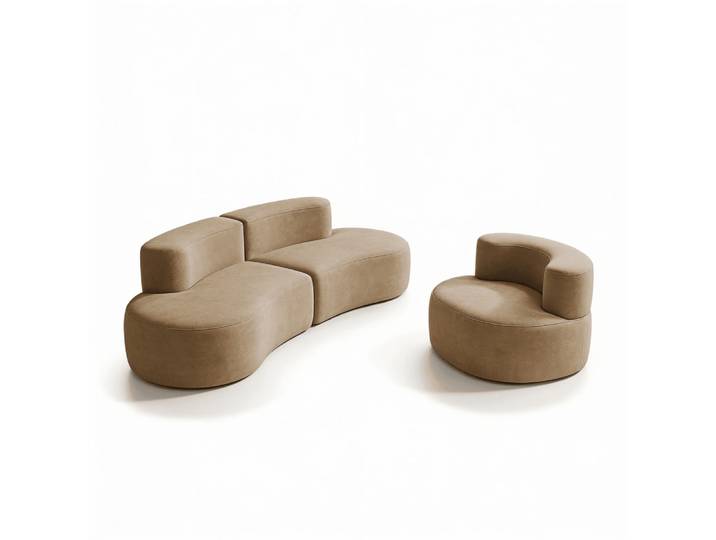 Pack Lounge Canapé et fauteuil - sable
