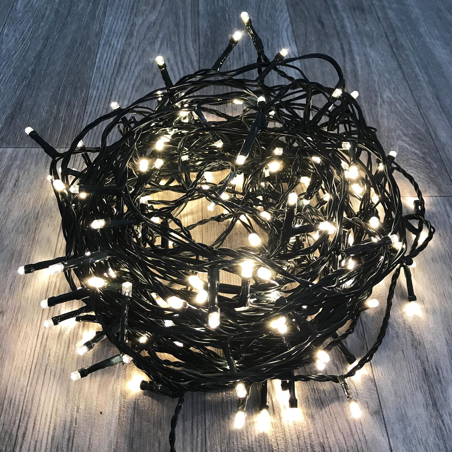 Mojawo LED-lichtketting met 96 lampjes, kerstverlichting, warm wit