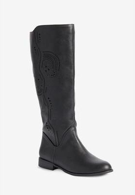 Extra Wide Width Women's The Lili Tall Wide Calf Boot By Comfortview by Comfortview in Black (Size 9 WW)