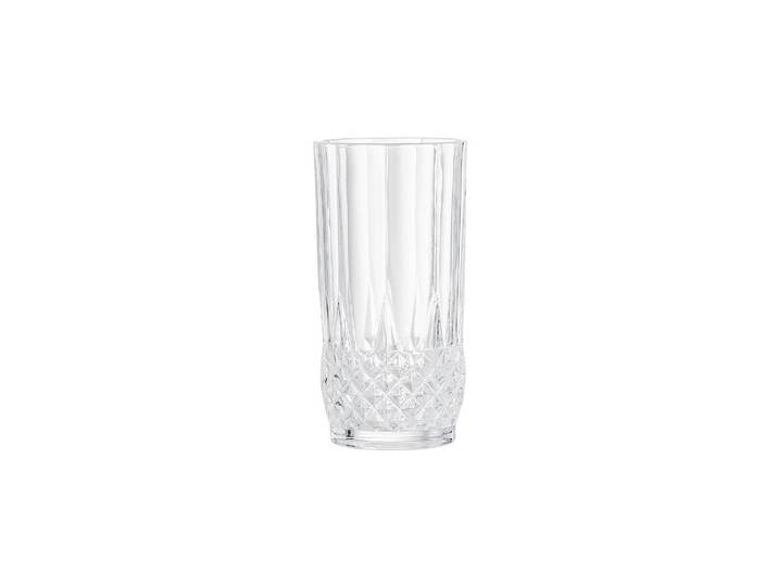 Verre en verre transparent, à eau, rond, déco ciselée - Bloomingv