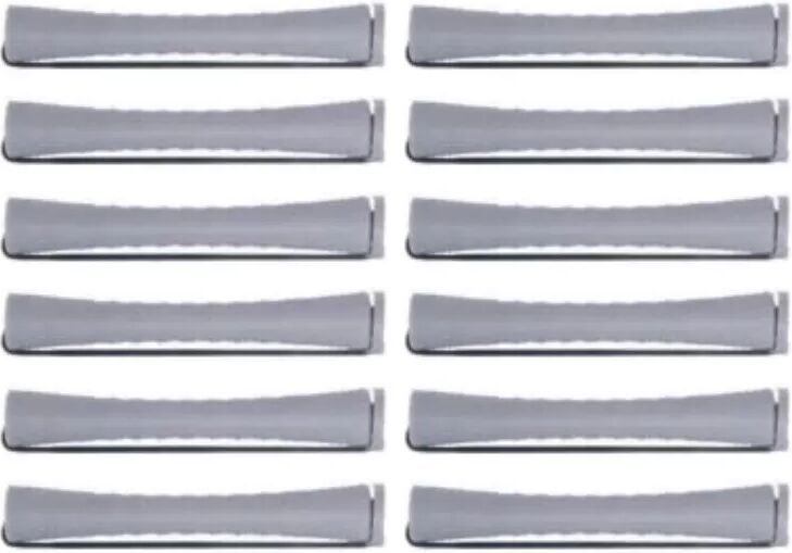 INF Bigoudis pour Volume, Bigoudis Magiques avec Pinces pour Cheveux Longs, Bigoudis Sans Chaleur 12 pièces Gris 12 pièces