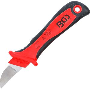 BGS-technic Kabelmesser 7965, VDE-geprüft, 215 mm, Mehrkomponentengriff isoliert, mit Schutzkappe