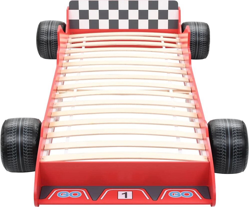 vidaXL Lit voiture de course pour enfants 90 x 200 cm Rouge