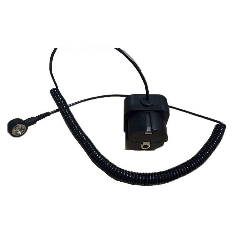 Safeguard ESD-Erdungskabel, 2,6m, schwarz (Statikschutz) (SG-EK-SCH-DKST-2600)