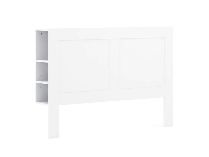 Bettkopfteil mit Stauraum 160 cm weiss