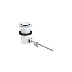 hansgrohe Ablaufventil 94139700 für Waschtischarmatur und Bidetarmatur, DN32, mattweiss
