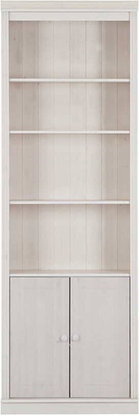 Rosalind Wheeler Dedrah 223cm H x 74cm W Library Bookcase White
