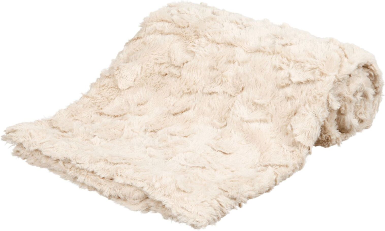 TRIXIE Decke Cosy, Struktur-Softplüsch, 100 x 70 cm, beige