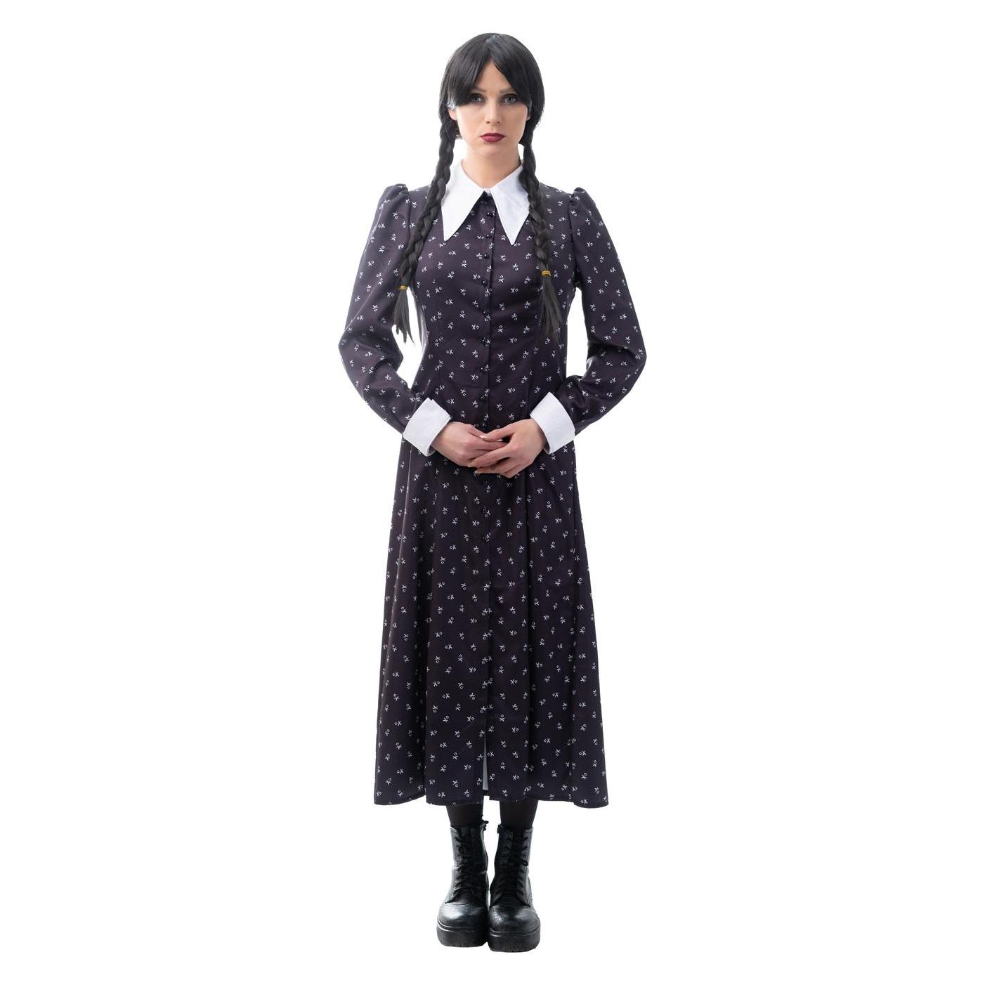 Création De Hanninger Kinderkostüm Dark Girl Kleid mit Kragen Grösse 140 (140) (61970458)