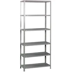 SimonRack Metallregal mit Schrauben 2000x1000x400 mm, 6 Böden, 75 kg Biegepunkt, Verzinkt - Advantage
