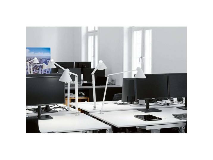 NJP Tischleuchte m/Klemme 2700K Hell Grau - Louis Poulsen - Wohnzimmer - Aluminium