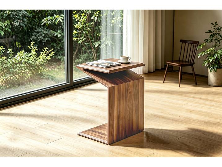 Variabler Beistelltisch KOPKA 60 x 35 x 40cm Holz/Braun