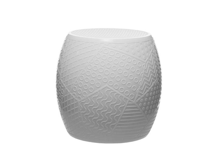 KARTELL tabouret ROY (Blanc - Technopolymère thermoplastique coloré dans la masse)