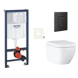 GROHE Euro Ceramic Wand-WC Set für Vorwandmontage SIKOGRSEUEKF0