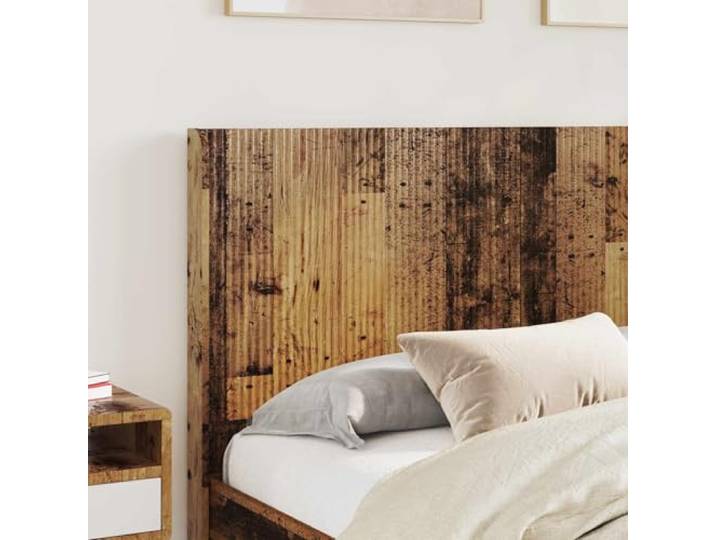 KTHLBRH Bett mit Kopfteil und Stauraum, Holz, antik, 150 x 200 cm Technisches Holz, Lattenrost, modernes Design, einfache Wartung