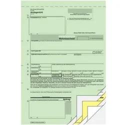 Sigel, Formular, Vordruck ""Mahnbescheid"", A4, SD, 2 x 2 Blatt (25 x)