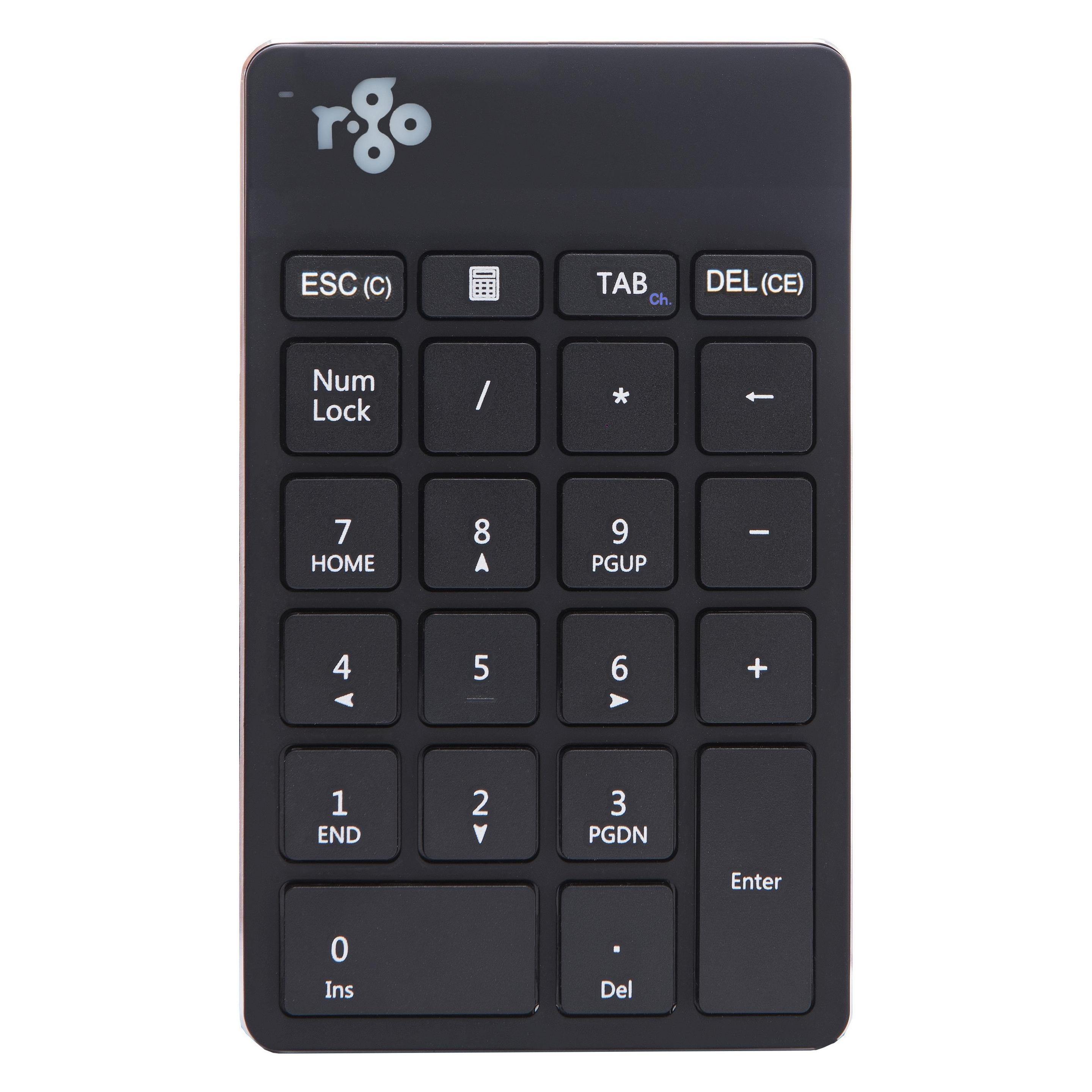 R-Go Tools R-Go Nummernblock Numpad Break drahtlos schwarz (Nummernblock, Kabellos) (RGOCONMWLBL)