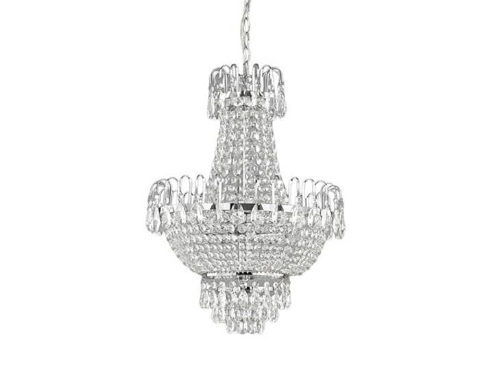 Lindby Pendelleuchte Casparia (Retro, Vintage Antik) in Transparent aus Kristall (5 flammig E14) - Deckenlampe Esstischlampe Hängelampe Hängeleuchte Wohnzimmerleuchte