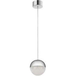 Elstead Lighting, Pendelleuchte, Moonlit LED Hängeleuchte Poliertes Chrom Zirkonia (2131 lm)