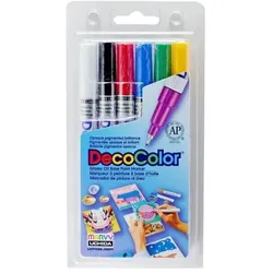 Marvy, Marker, Marker zum Dekorieren verschiedener Oberflächen, 6 Stück (6x)