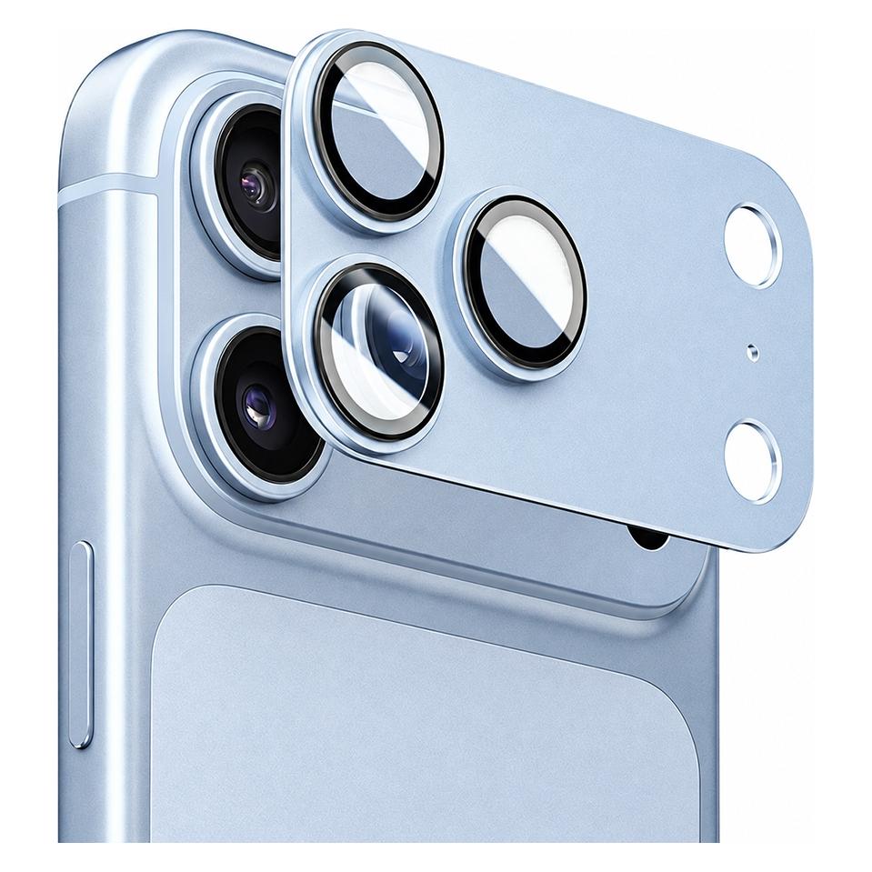 BlueO - Integrated Metal Camera Lens Protector - iPhone 18 Pro - Light Blue (Apple iPhone 18 Pro) (75132714)