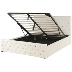 POLSTERBETT 160/200cm Helles Beige Amiens