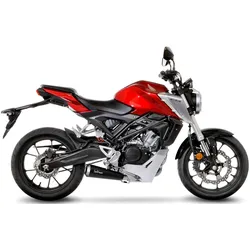 LeoVince Komplettanlage Edelstahl SBK GP ONE 1/1 für HONDA CB 125 R mit Katalysator