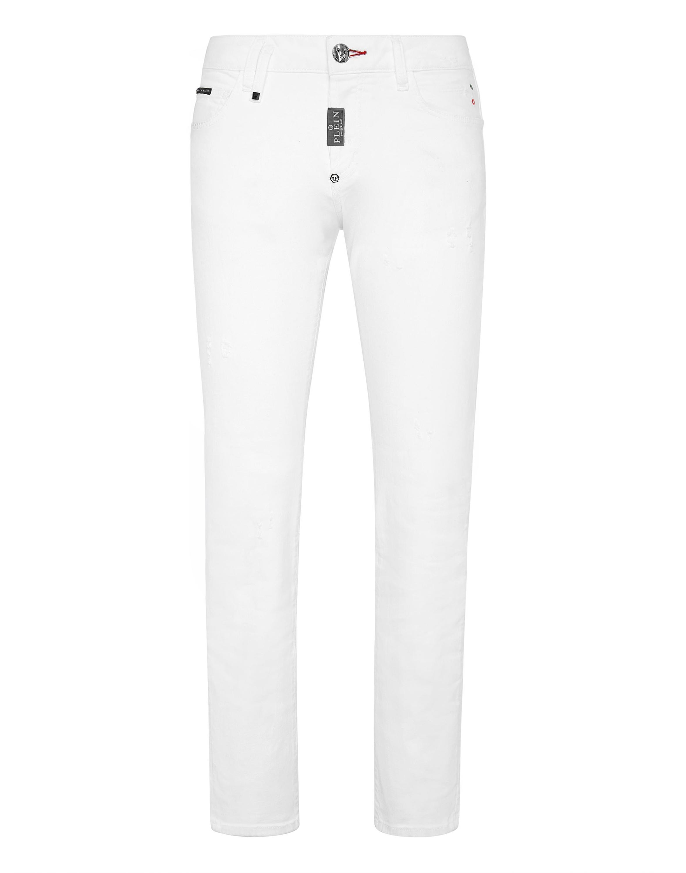 Philipp Plein Straight Supreme Fit Jeans - Weiß